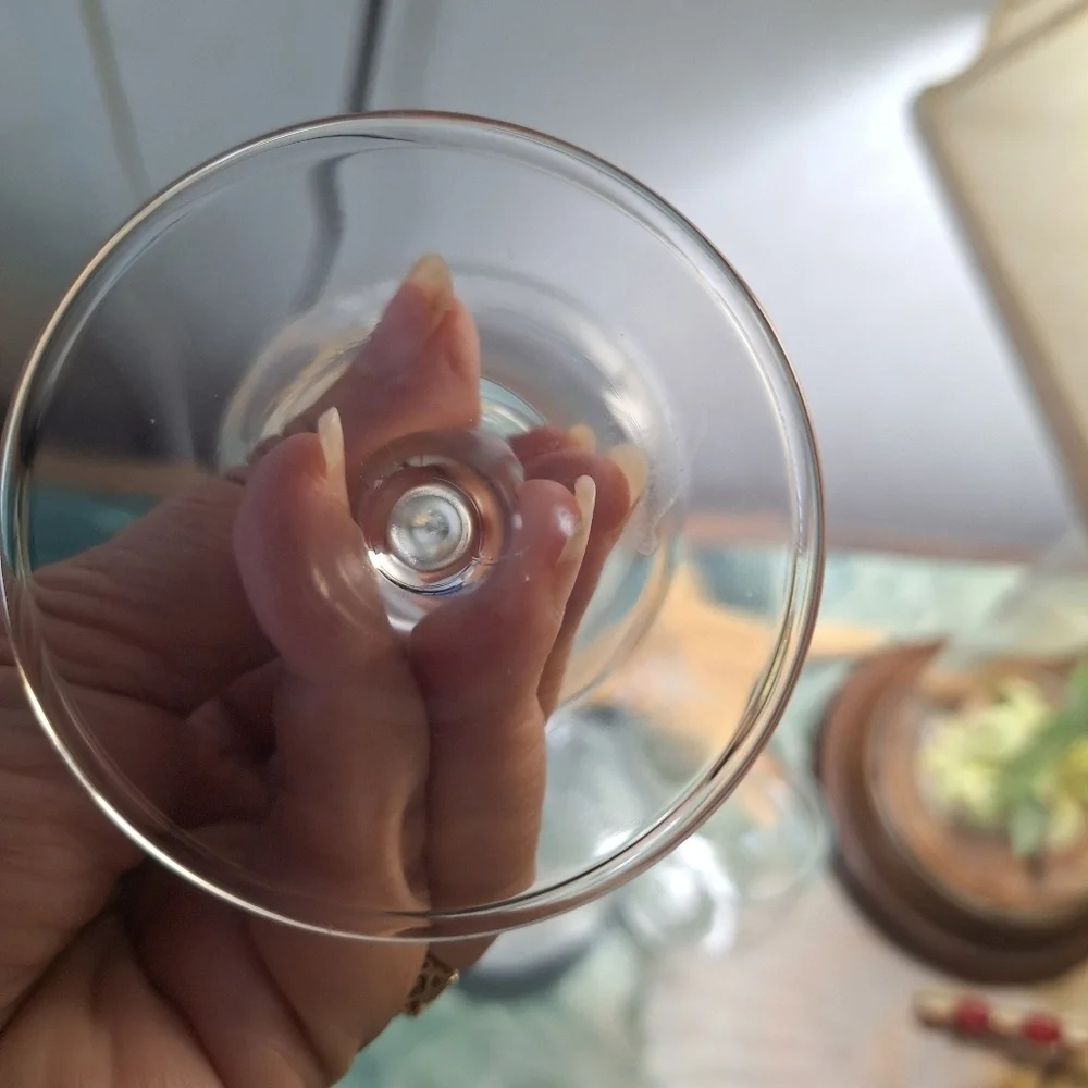 Port Crystal Monagram D Etched Glasses